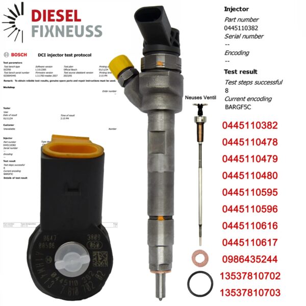 Calimoda Diesel Injector for BMW 1, 2, 3 Series – Bosch 0445110478 0445110382 - Image 3