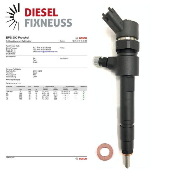 Calimoda Diesel Injector for Alfa Romeo, Fiat, Opel, Saab, Suzuki 1.9D – 55200259 15710-79J50 0445110276 - Image 3